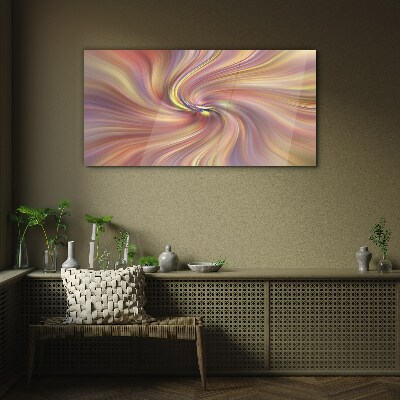 Schilderij op glas Een wervelwind van kleurrijke emoties