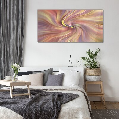 Schilderij op glas Een wervelwind van kleurrijke emoties