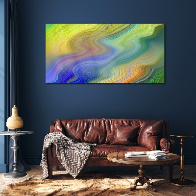 Schilderij op glas Een kleurrijke werveling van abstractie