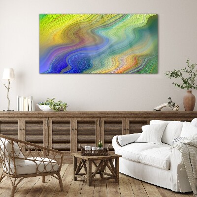 Schilderij op glas Een kleurrijke werveling van abstractie