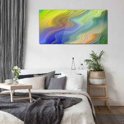 Schilderij op glas Een kleurrijke werveling van abstractie