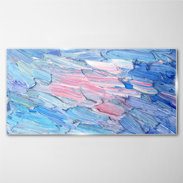 Schilderij op glas Pastelgolven