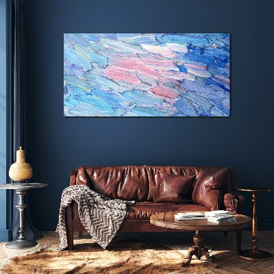 Schilderij op glas Pastelgolven