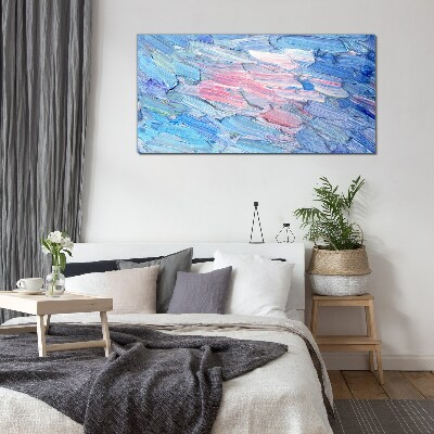 Schilderij op glas Pastelgolven