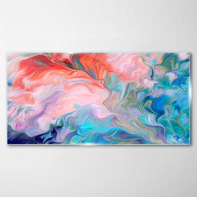 Foto op glas Oceanische wervelingen van kleur