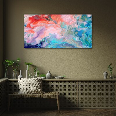 Foto op glas Oceanische wervelingen van kleur