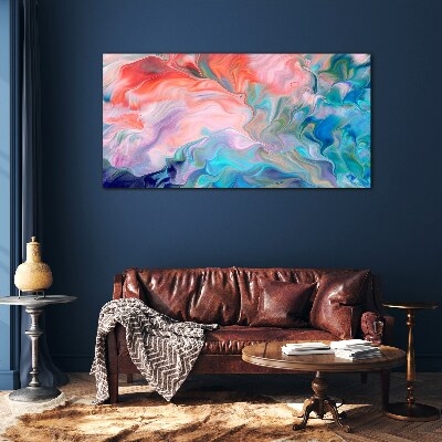 Foto op glas Oceanische wervelingen van kleur