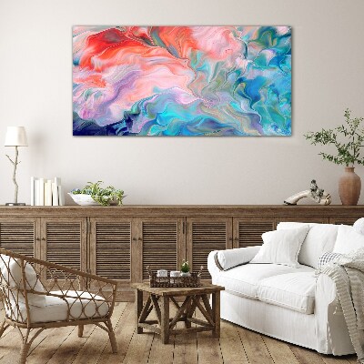 Foto op glas Oceanische wervelingen van kleur