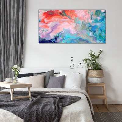 Foto op glas Oceanische wervelingen van kleur