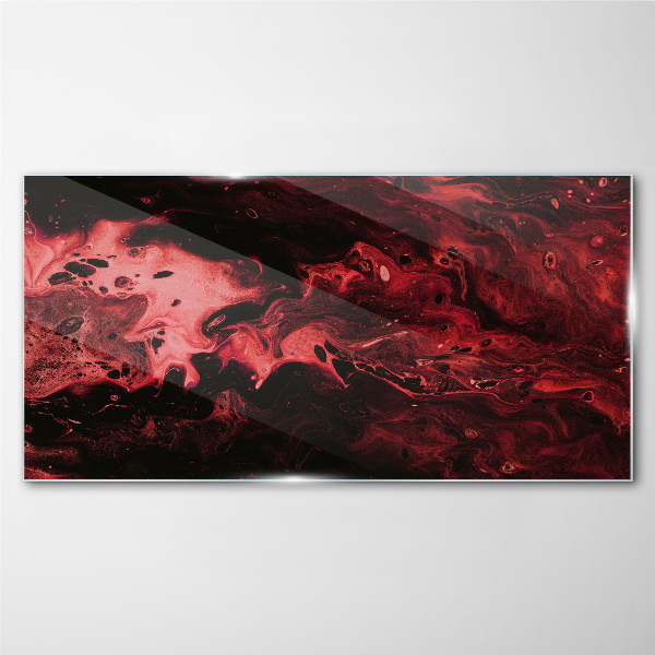 Foto op glas Bloedige tinten van chaos