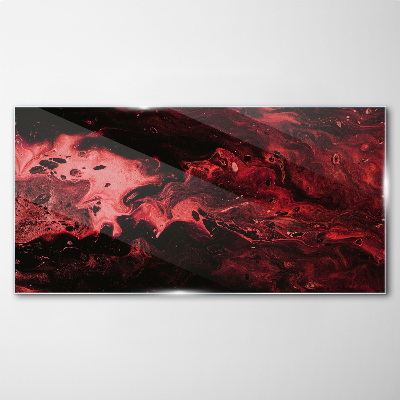 Foto op glas Bloedige tinten van chaos