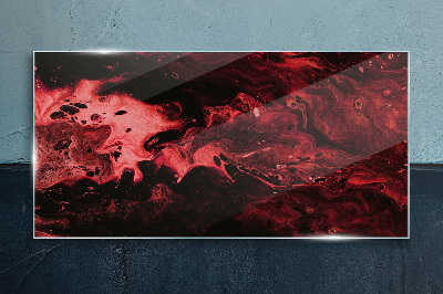 Foto op glas Bloedige tinten van chaos