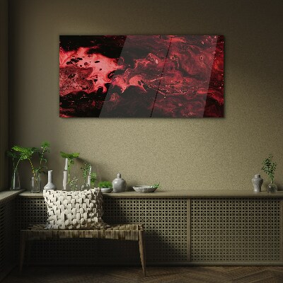 Foto op glas Bloedige tinten van chaos