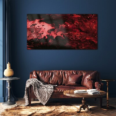 Foto op glas Bloedige tinten van chaos