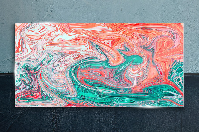 Foto op glas Kleurrijke wervelingen van abstractie
