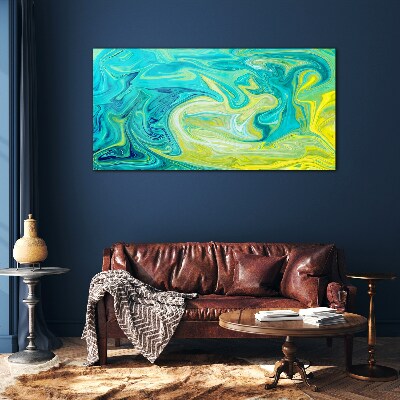 Glas foto Oceaanwervelingen van kleur