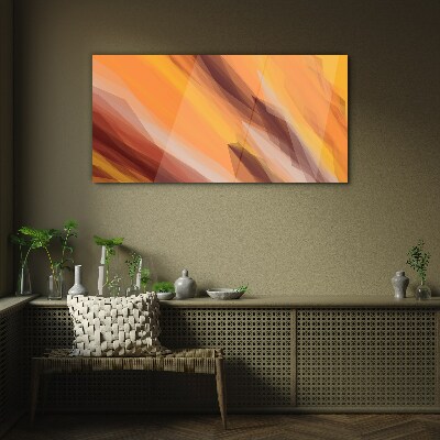 Schilderij op glas Abstracte tinten van warmte