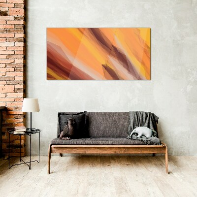 Schilderij op glas Abstracte tinten van warmte