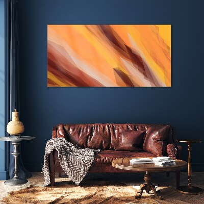 Schilderij op glas Abstracte tinten van warmte