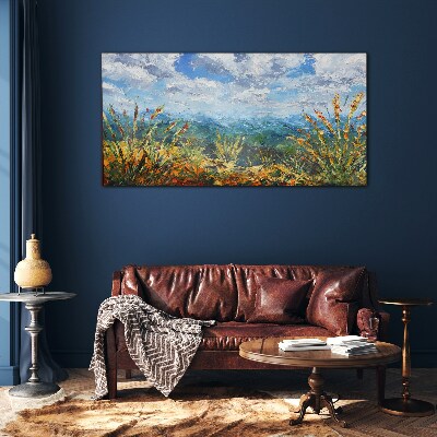 Foto op glas Zomerlandschappen in de kleuren van de natuur
