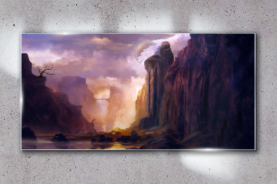 Foto op glas Magische berglandschappen