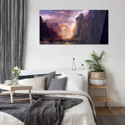 Foto op glas Magische berglandschappen