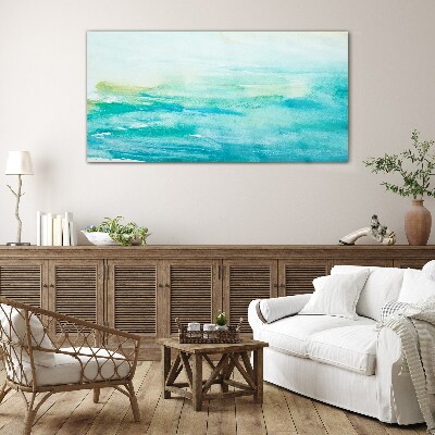 Glas foto Rustige schaduwen van de zee