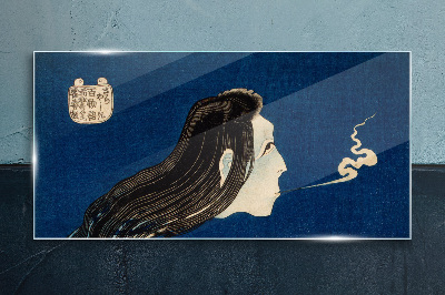 Glas foto Intentie in de rook