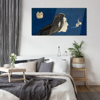 Glas foto Intentie in de rook