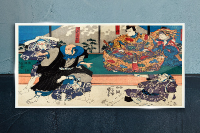 Foto op glas Traditioneel Japans podium