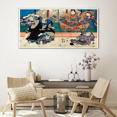 Foto op glas Traditioneel Japans podium