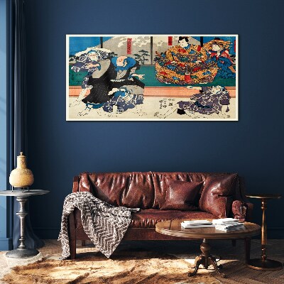 Foto op glas Traditioneel Japans podium