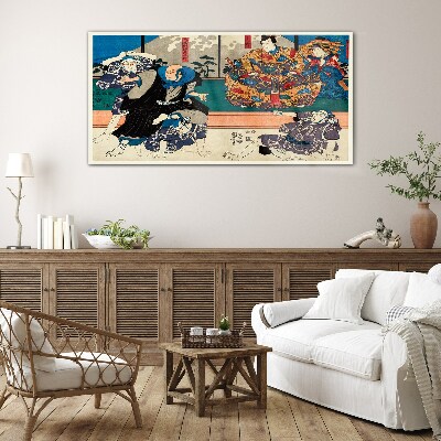 Foto op glas Traditioneel Japans podium