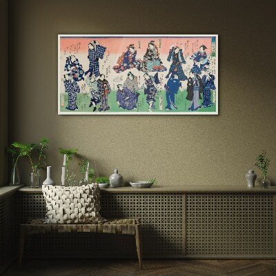 Schilderij op glas Traditionele Japanse dansen
