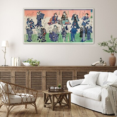 Schilderij op glas Traditionele Japanse dansen