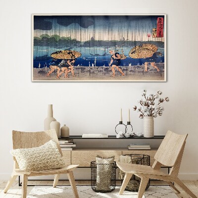 Foto op glas Traditioneel Japans landschap