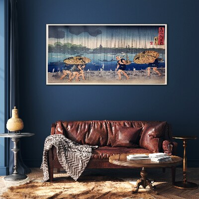 Foto op glas Traditioneel Japans landschap