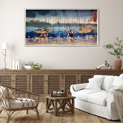 Foto op glas Traditioneel Japans landschap