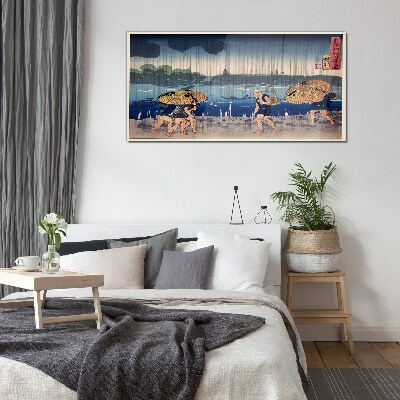 Foto op glas Traditioneel Japans landschap