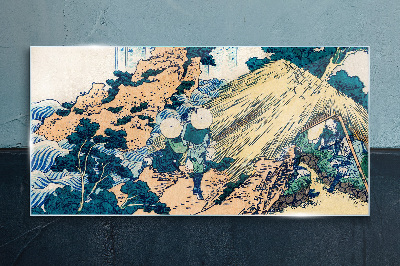 Foto op glas Japans plattelandsgezicht