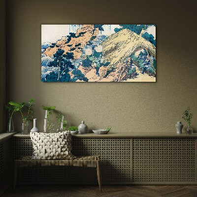 Foto op glas Japans plattelandsgezicht