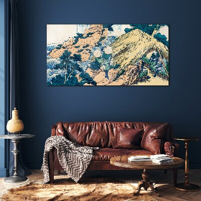 Foto op glas Japans plattelandsgezicht