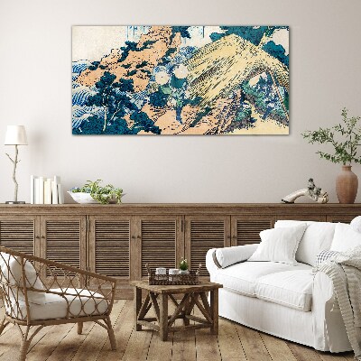 Foto op glas Japans plattelandsgezicht