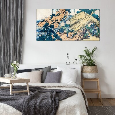 Foto op glas Japans plattelandsgezicht