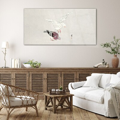 Glas foto Vogels in beweging