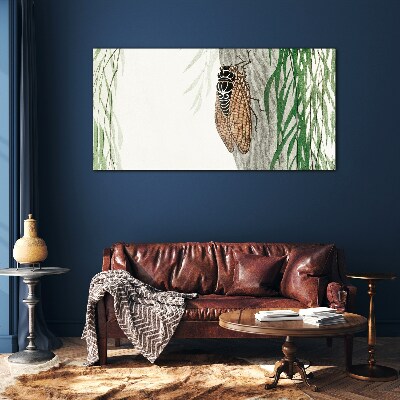 Glas foto Getsjilp in het groen