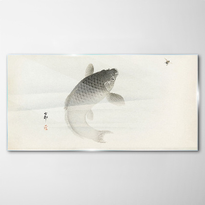 Glas foto Koi in stilstaand water