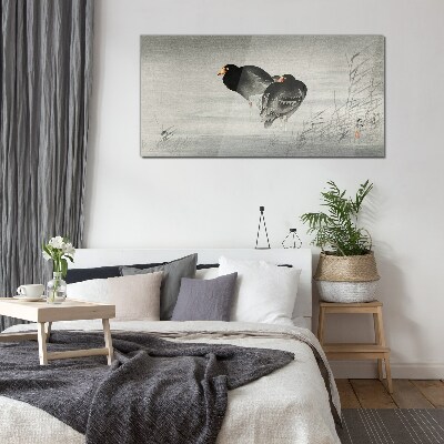 Glas foto Twee eenden op kalm water