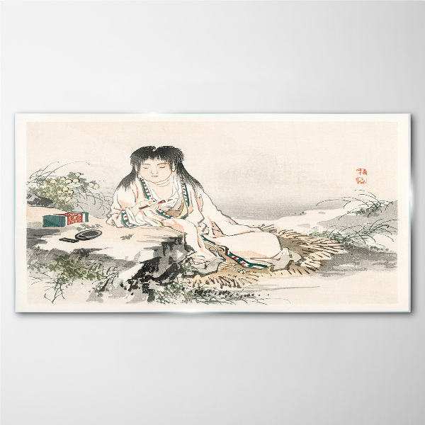 Glas foto Vrede aan de rivier