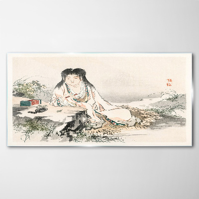 Glas foto Vrede aan de rivier